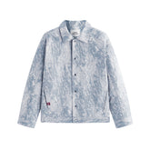 Men's Jacquard Denim Padded Jacket