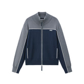 Women's Contrast Dual-Zip Knit Cardigan