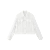 Women's Solid Lightweight Cropped Jacket