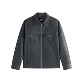 Men's Loose-Fit Faux Suede Jacket