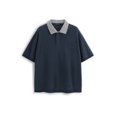 Men's 40-Count Polo Shirt with Contrast Striped Collar