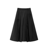 Women's 3D Floral Pleated A-Line Skirt