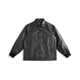 Men's Oversized PU Jacket