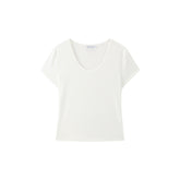 Women's Slim-Fit Antibacterial U-Neck T-Shirt