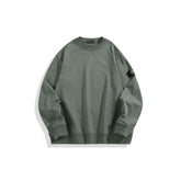 Men's Army Green Label Loose Fit Sweatshirt