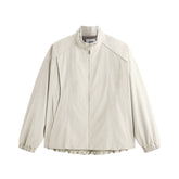 Men's Stand-Collar Jacket with Elastic Hem