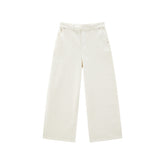 Women's Wide-Leg Jeans with Self-Fabric Belt