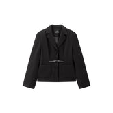 Women's Commuter Blazer with Detachable Belt