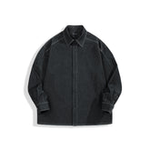 Men's Relaxed Contrast-Stitch Shirt