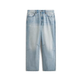 Men's Cotton Washed Straight-Leg Jeans