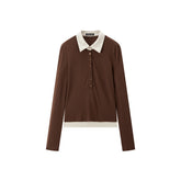 Women's Colorblock Layered-Look Polo T-Shirt