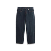 Men's Topstitched Washed Straight-Leg Jeans