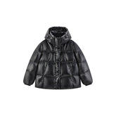 Women's Hooded Quilted Goose Down Jacket