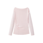 Women's Lyocell-Blend Straight-Neck T-Shirt