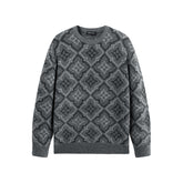 Men's Allover Monogram Jacquard Sweater