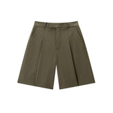 Women's Pleated Knee-Length Trousers