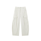Women's High-Waisted Barrel-Leg Utility Pants