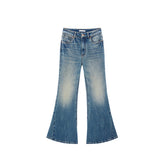 Women's Vintage High-Waisted Flared Jeans