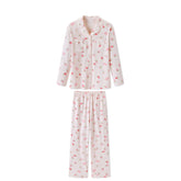 Women's Cozy Strawberry Print Pajama Set