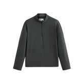 Men's Embroidered Half-Zip Fleece-Lined Sweatshirt
