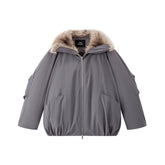 Women's Thermal Down Parka with Fur Collar