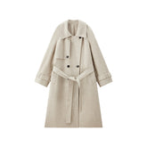 Women's Trench-Style Double-Face Wool Coat