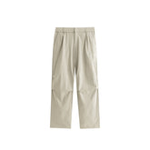 Men's Embroidered Pleated Wide-Leg Trousers