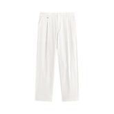 Men's White Straight-Leg Pants