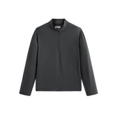 Men's Embroidered Half-Zip Fleece-Lined Sweatshirt