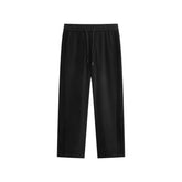 Men's Side Jacquard-Panel Straight-Leg Pants
