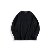 Men's Spliced Pockets Long Sleeve T-shirt