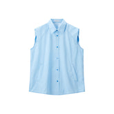 Women's Sleeveless Oversized Printed Shirt