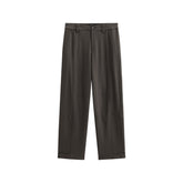 Men's Solid Wide-Leg Casual Pants