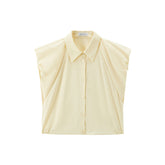 Women's Sleeveless Ruched Shirt