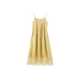 Women's Lace Jacquard Spliced Cami Dress