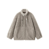 Women's Casual Stand-Collar Wool Jacket