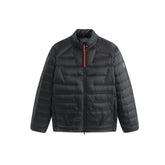 Men's Stand-Collar Goose Down Jacket with Contrast Details
