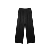 Women's Textured Jacquard Acetate Wide-Leg Pants