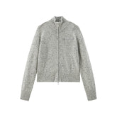 Women's Wool-Blend Mock-Neck Knit Cardigan