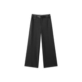 Women's High-Waist Straight-Leg Suit Trousers