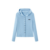 Women's Hooded Slim-Fit Knit Cardigan