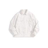 Men's Solid Utility Pocket Jacket