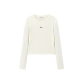 Women's Basic Seam-Detail Long-Sleeve T-Shirt