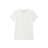 Women's Basic White Brushed T-Shirt