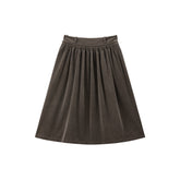 Women's Corduroy Flared Maxi Skirt