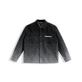 Men's Splatter Fade Jacquard Denim Jacket