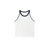 Women's Contrast-Trim Embroidered Tank Top