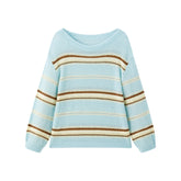 Women's Alpaca-Blend Striped Knit Sweater