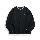 Men's Layered-Look Embroidered Waffle T-Shirt