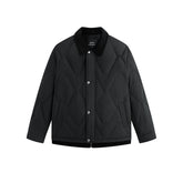 Men's Down Jacket with Corduroy Collar